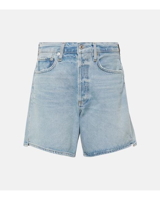 Citizens of Humanity Blue Marlow Denim Shorts
