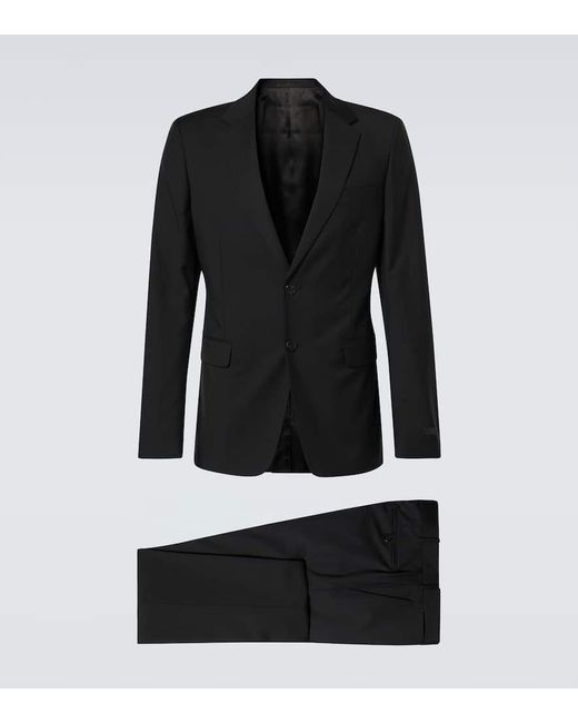 Traje De Lana Y Mohair Prada de hombre de color Black