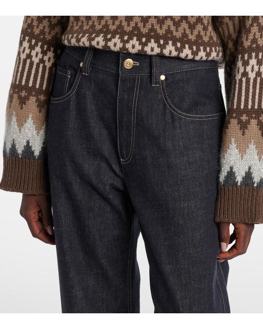 Brunello Cucinelli Blue Straight Jeans