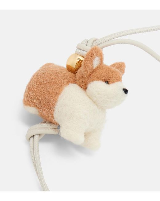 Charm Per Borsa Corgi di Loewe in White