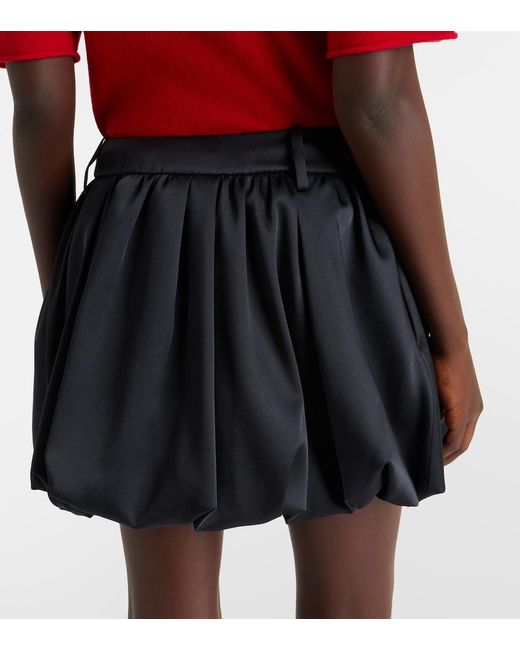 Dorothee Schumacher Blue Shiny Statement Duchesse Miniskirt