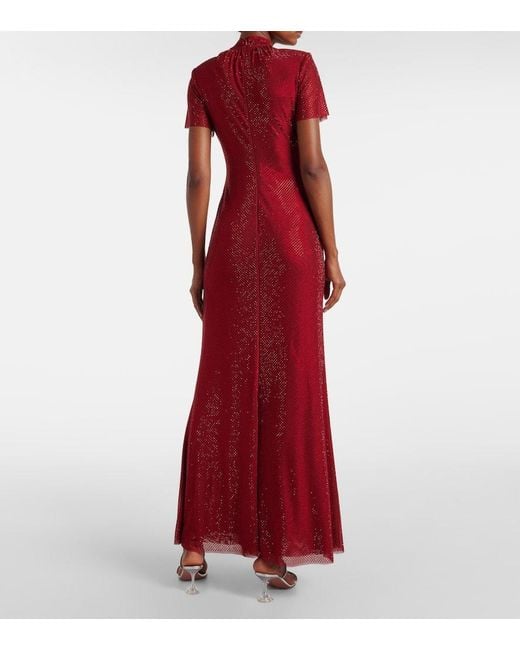 Robe Longue A Ornements Self-Portrait en coloris Red