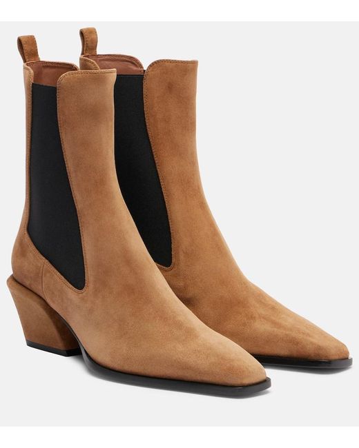 Paris Texas Brown Ankle Boots Bettina 50 Aus Veloursleder