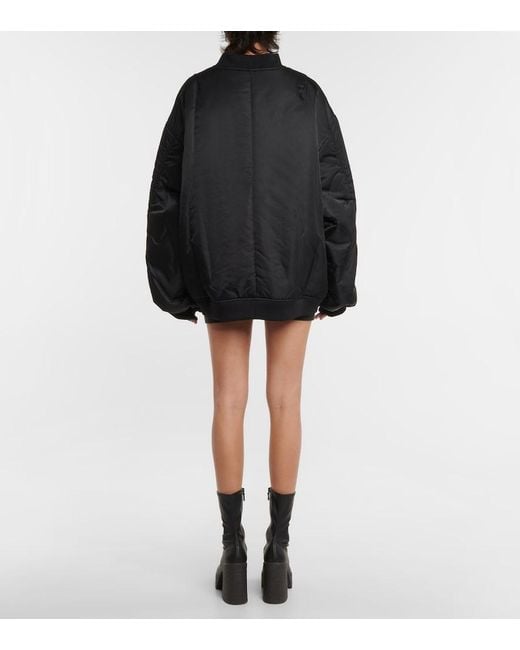 Frankie Shop Black Astra Technical Bomber Jacket