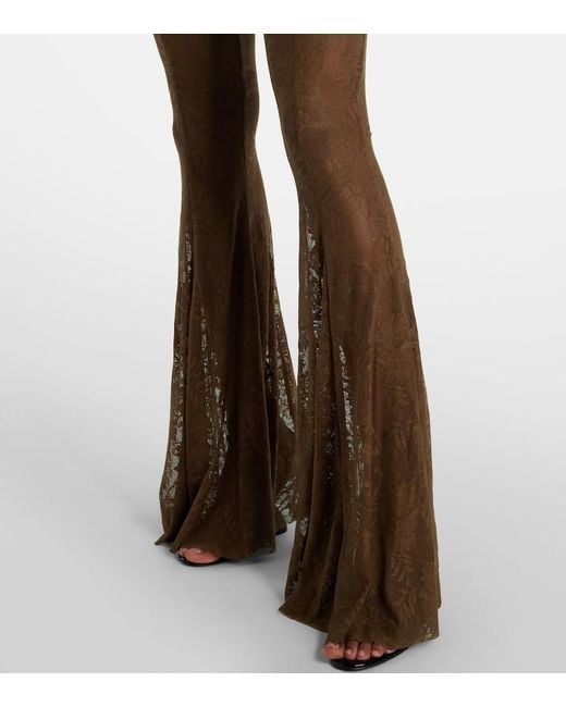 Norma Kamali Metallic Floral Lace Jumpsuit