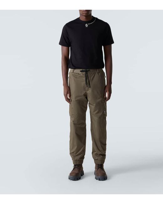 Moncler Black Logo Cotton Jersey T-Shirt for men