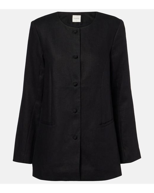Posse Black Rio Linen Jacket