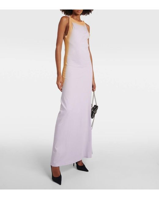 Y. Project Purple Maxikleid Aus Baumwolle