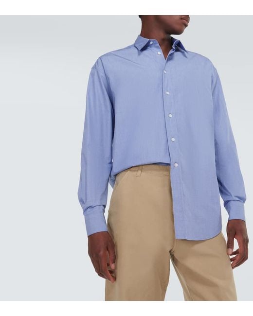 Camisa oxford Miller de algodon The Row de hombre de color Blue