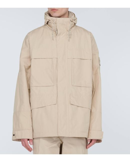 Stone Island Natural Ghost Compass Cotton Jacket for men