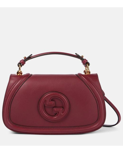 Gucci Purple Blondie Small Leather Tote Bag