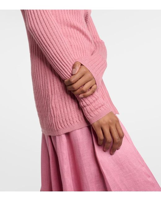 Cardigan Emma de cachemir y seda Gabriela Hearst de color Pink