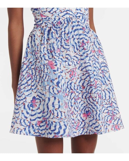 Poupette Blue Bedrucktes Minikleid Coco