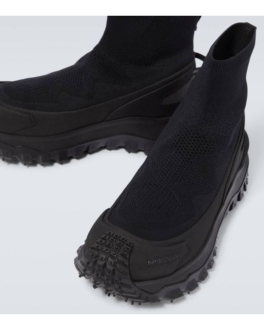 Zapatillas altas Trailgrip Knit Moncler de hombre de color Black