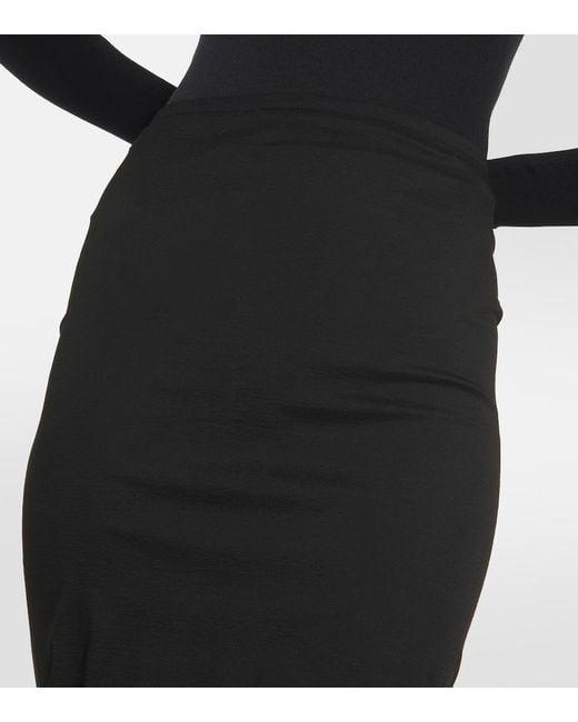 Alaïa Black Knit Maxi Skirt