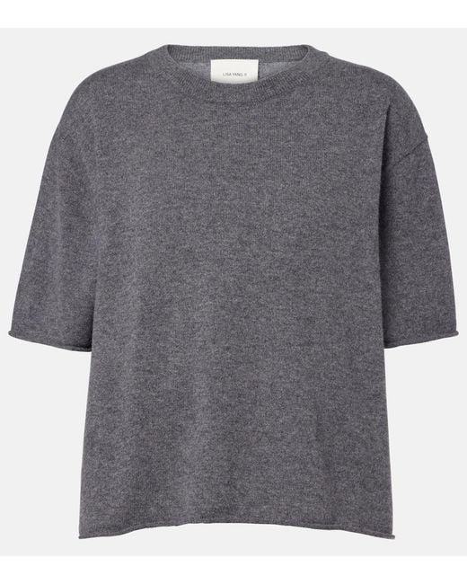Lisa Yang Gray Cila Cashmere Sweater