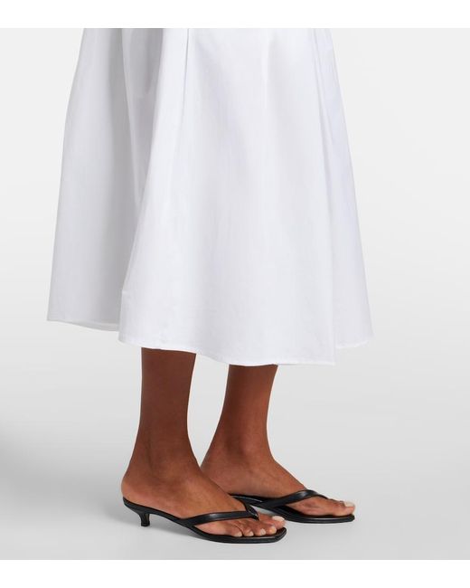 Proenza Schouler White Label Nessa Cotton-Blend Midi Skirt
