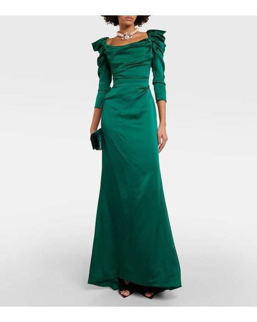 Abito Lungo Astral di Vivienne Westwood in Green