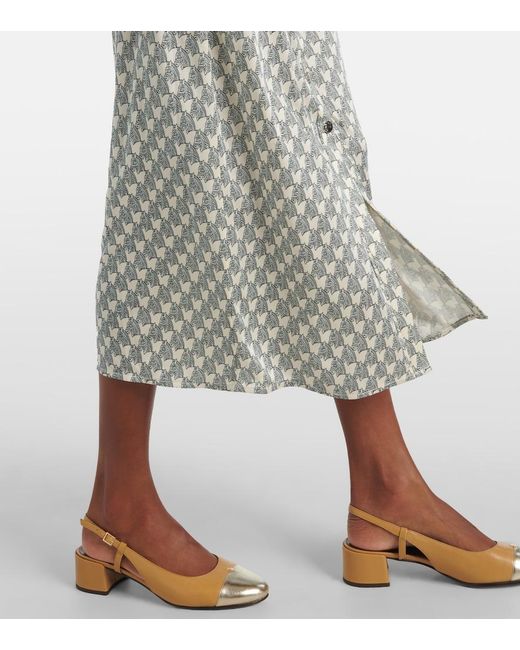 Tory Burch Gray Patterned Dress By