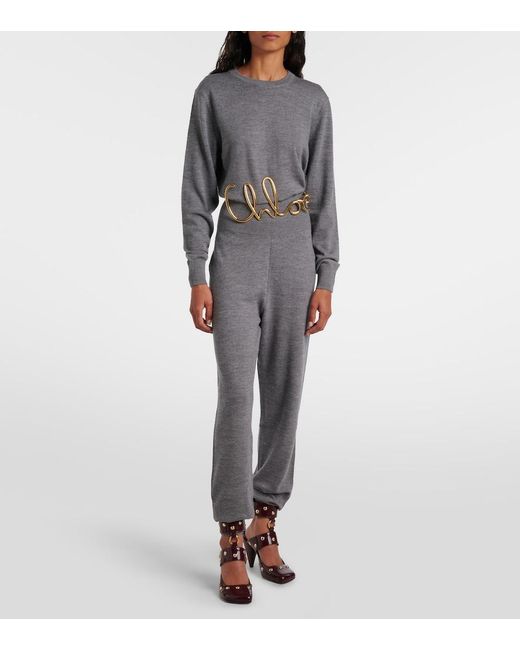 Chloé Gray Wool Sweater