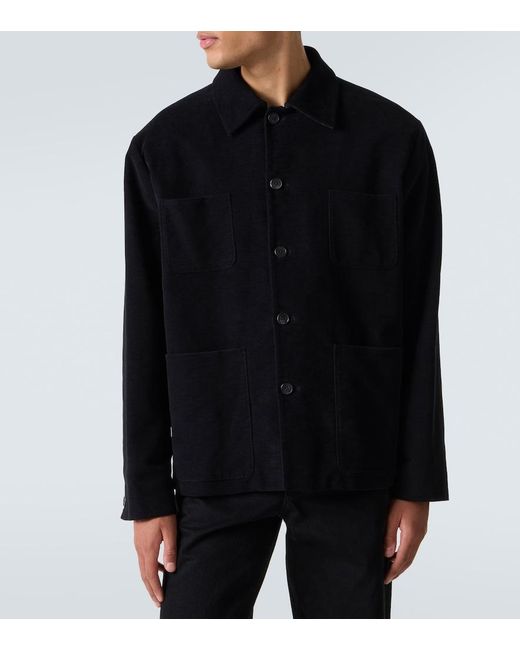 The Row Black Kian Cotton Jacket for men