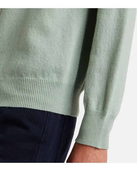 Blazé Milano Green Highland Wool And Cashmere Cardigan