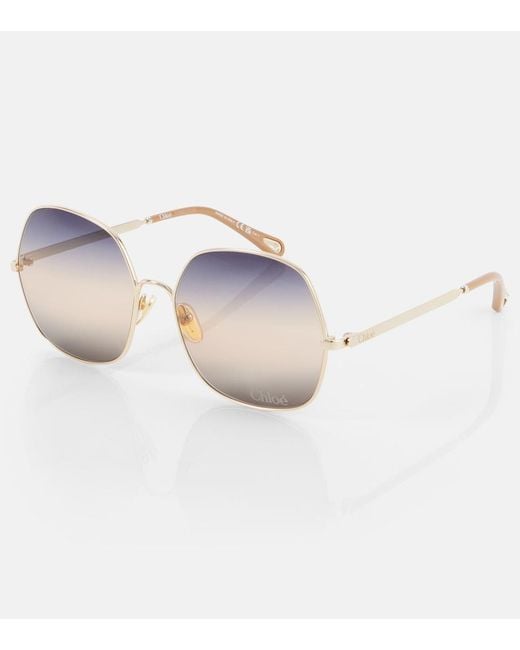 Chloé Multicolor Aly Oversized Sunglasses
