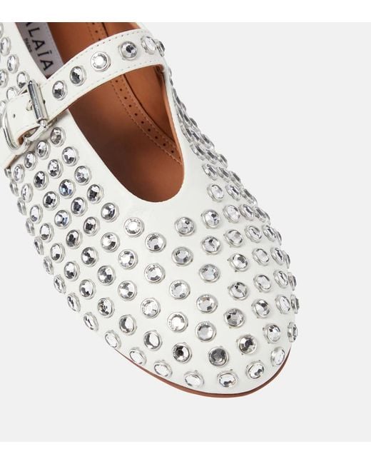 Alaïa White Ballerina Flat