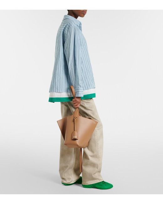 Loewe Brown Bilbao Medium Leather Bucket Bag