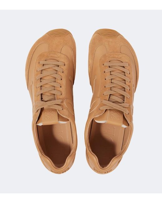 Loewe Brown Ballet Runner 2.0 Leather Sneakers for men