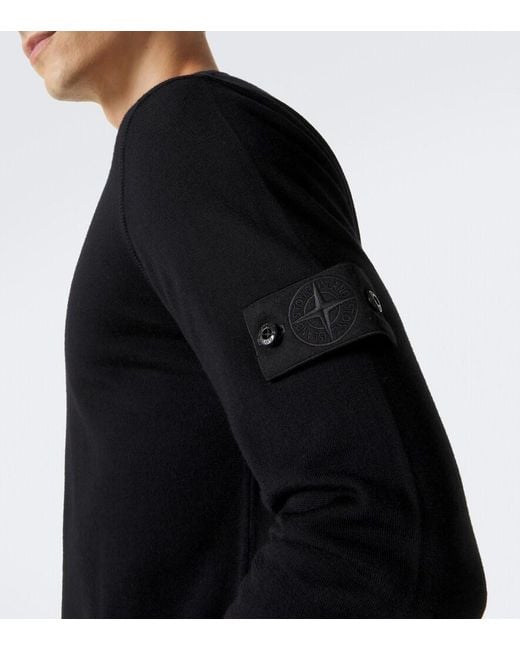 Pullover Ghost di Stone Island in Black da Uomo