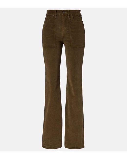 Pantalon Ample En Coton Melange Veronica Beard en coloris Brown
