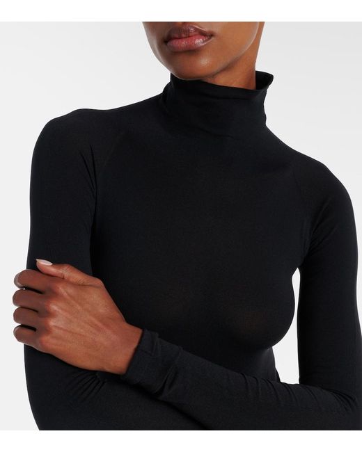 Alaïa Blue Second-Skin Bodysuit