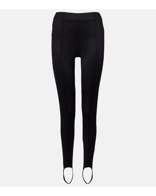 Frankie Shop Black Caserta High-Rise Stirrup Leggings