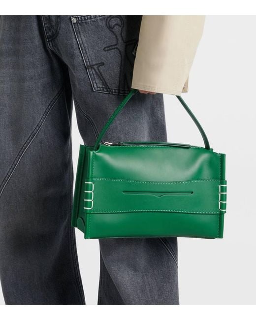 J.W. Anderson Green Schultertasche Loafer Aus Leder