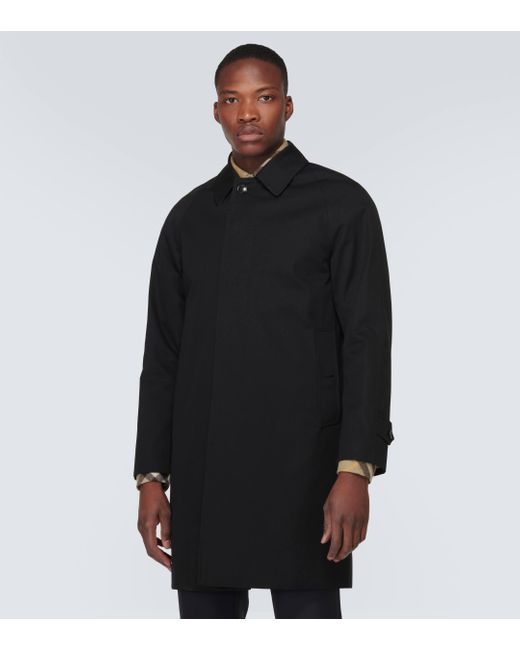 Manteau Camden en gabardine de coton Burberry pour homme en coloris Black