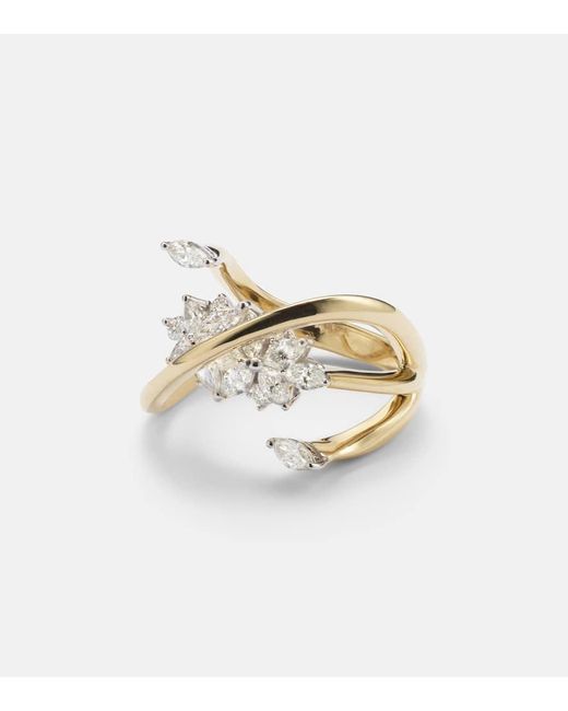 Anillo Golden Strada De Oro De 18 Ct Con Diamantes YEPREM de color Metallic