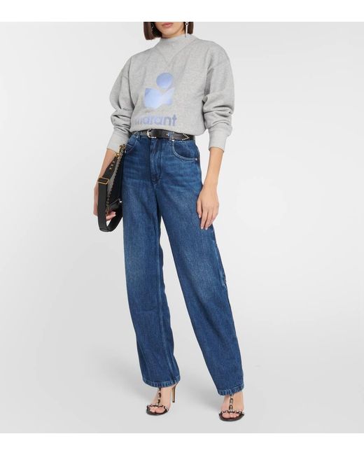 Jeans Cargo Bymara A Vita Alta di Isabel Marant in Blue