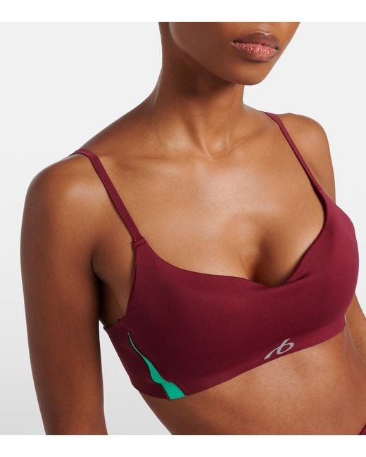Balenciaga Red Logo Sports Bra