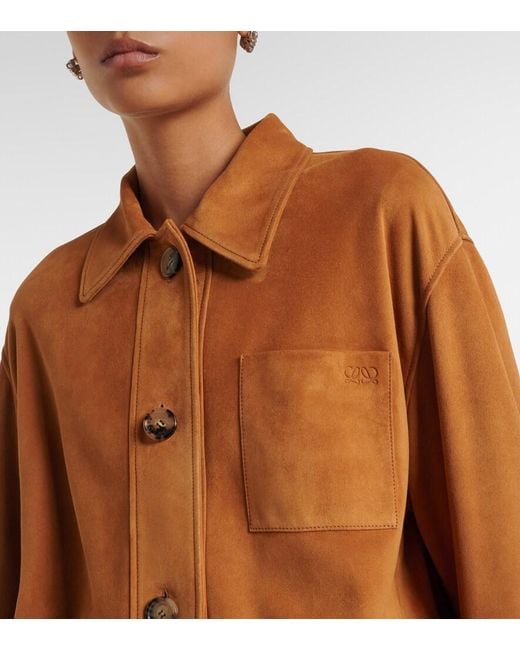 Loewe Brown Suede Jacket