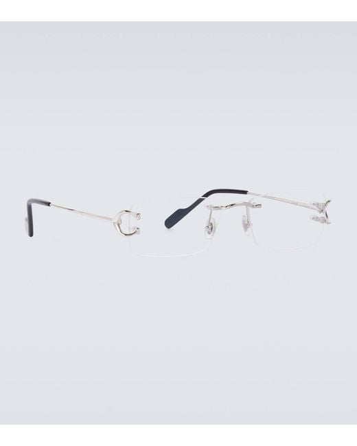 Cartier Metallic C De Cartier Glasses for men