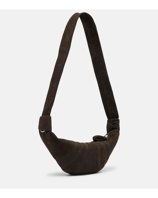 Lemaire Black Croissant Small Leather Shoulder Bag