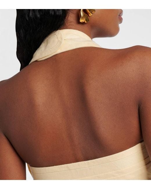 Sir Natural Jerry Ruched Linen Top
