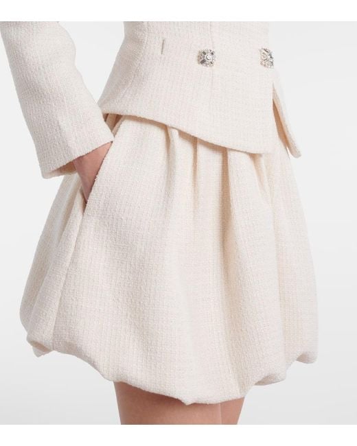 Robe En Tweed A Ornements Self-Portrait en coloris Natural