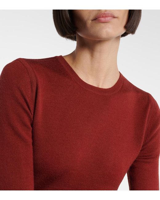 Gabriela Hearst Red Wool, Cashmere, And Silk Maxi Dress