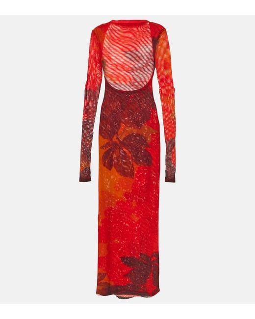 Sir Red Libertine Printed Cutout Maxi Dress