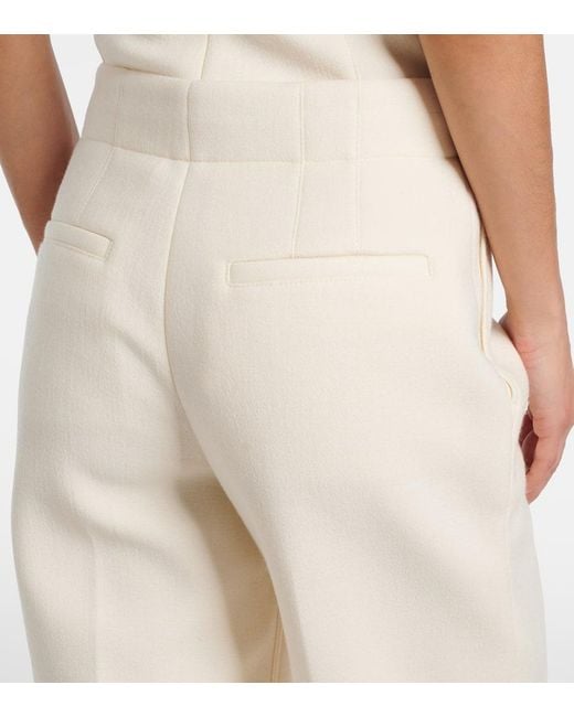 Proenza Schouler White Zee High-Rise Scuba Straight Pants