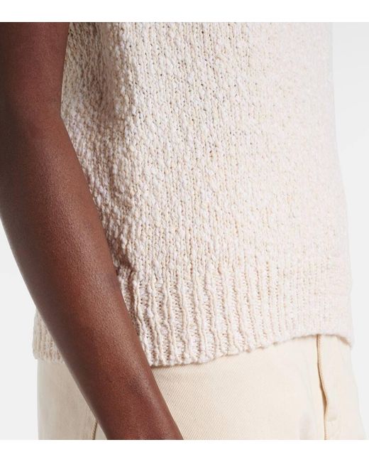 Top De Algodon Rohe de color White