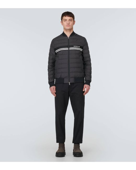 Moncler Black Mounier Quilted Down Jacket for men