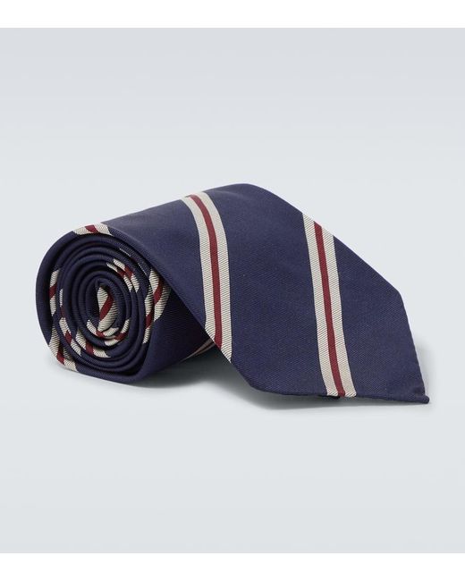 Dunhill Krawatte Aus Seide in Blue für Herren